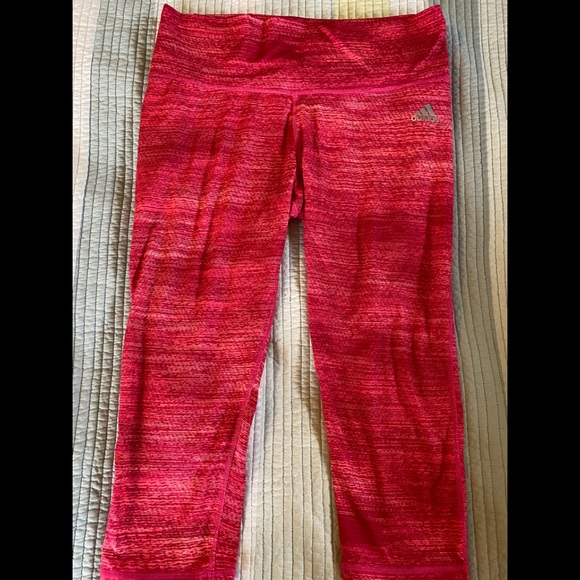 adidas Pants - Adidas Capri workout pink large